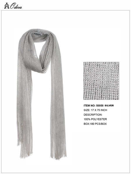 Shimmer and Shine Scarf-Silver