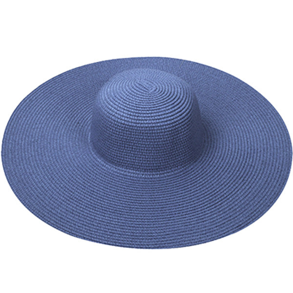 Floppy Foldable Beach Sun Hat-Denim Blue