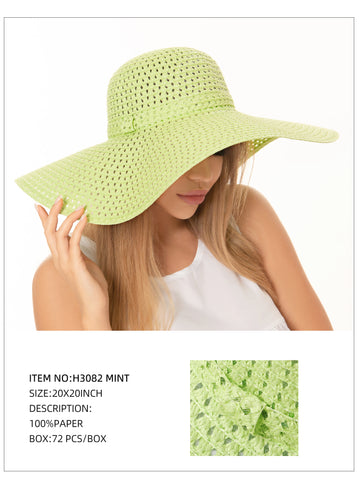 Wide Brim Sun Hat-Mint