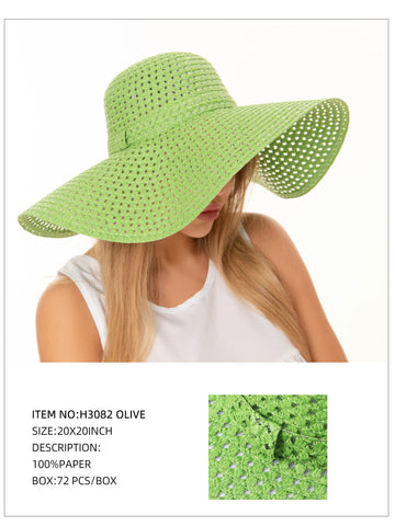 Wide Brim Sun Hat-Olive