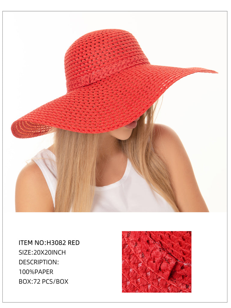 Wide Brim Sun Hat-Red – A&O International